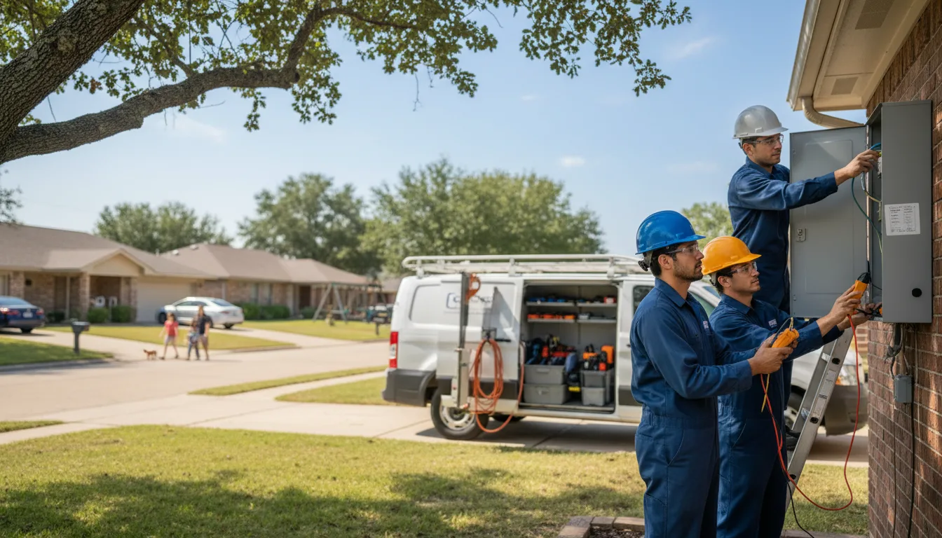Certified electrician providing emergency electrical services in Earling, IA